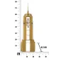 ZEGAR NA ŚCIANĘ EMPIRE BUILDING 23,5 6,5 78 cm